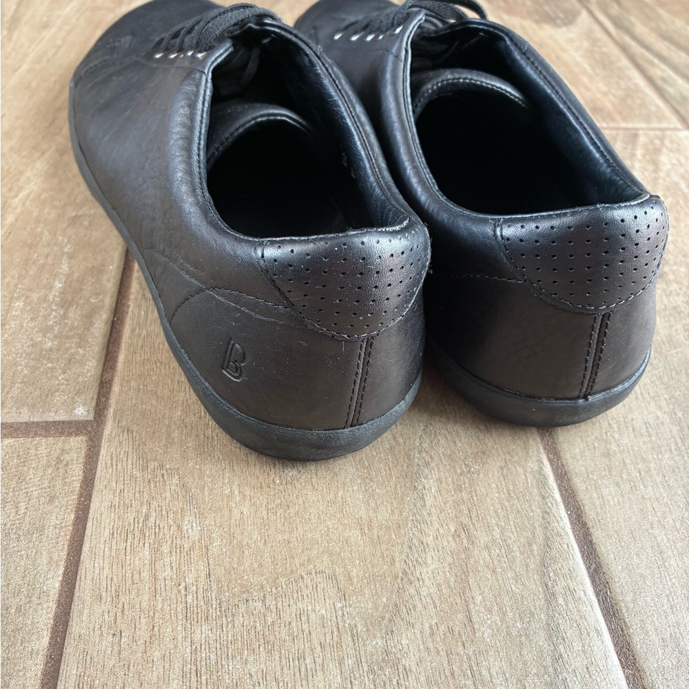 Birchbury Mens Size 12 Black Leather Sneakers - Picture 2 of 5